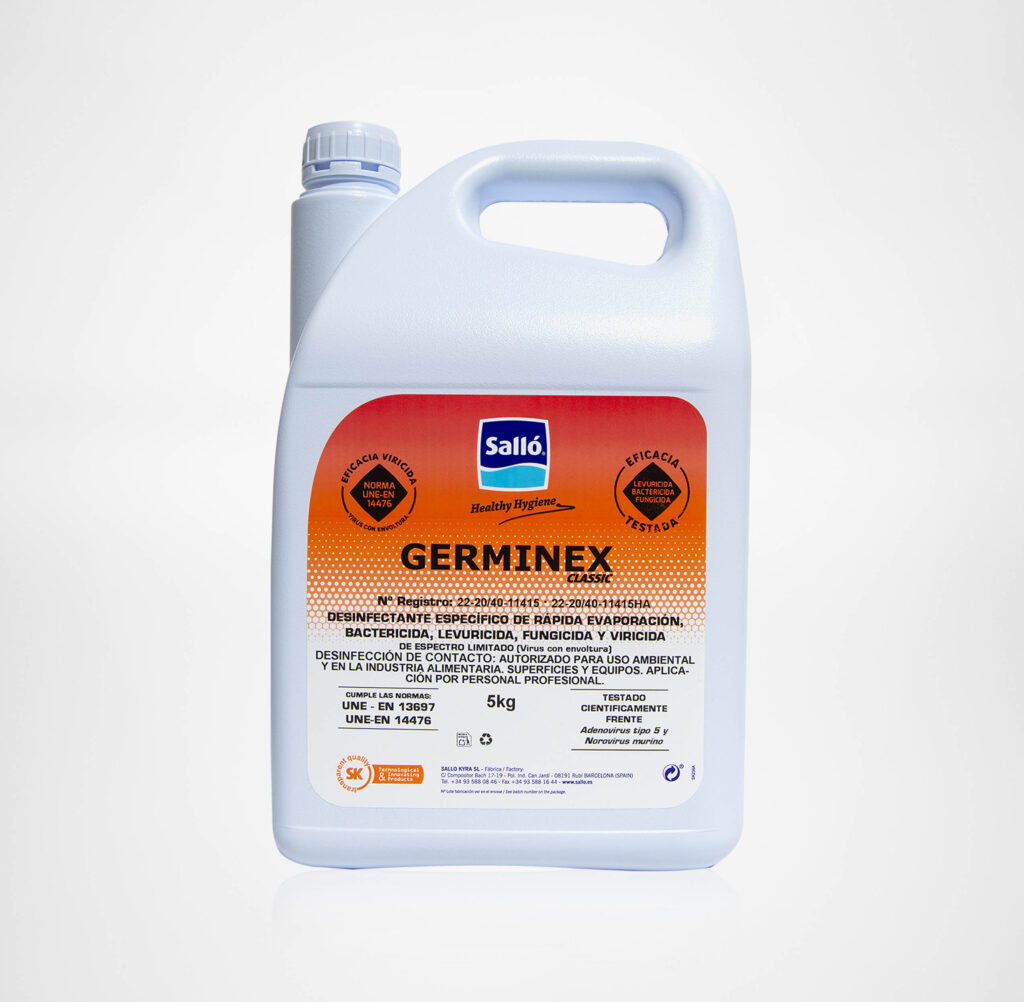 Limpiador desinfectante bactericida Germinex 5 KG