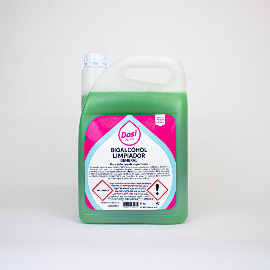 Limpiador general con bioalcohol 5 KG
