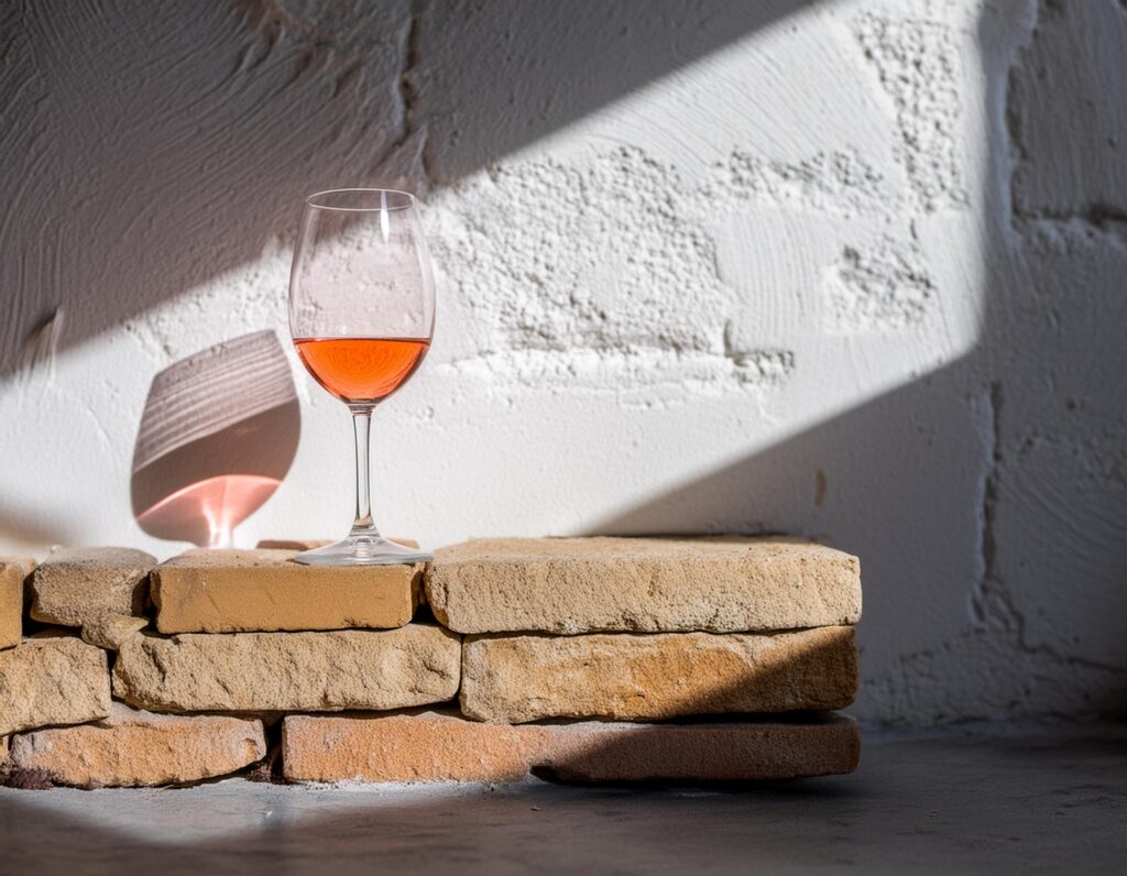 Copa específica para vinos rosados, similar a la copa de vino blanco